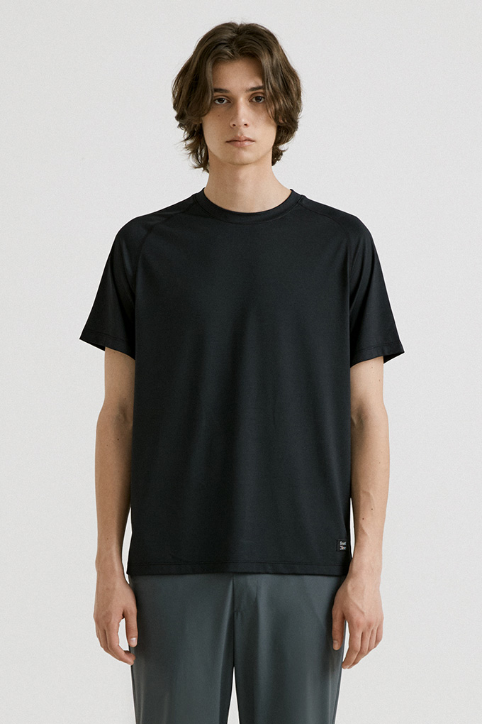 컴포터블 하프슬리브 티셔츠 (블랙)